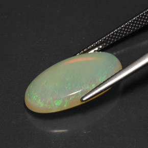 Opale multicolore naturelle transparent, 5,49 ct, transparent / translucide