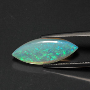 Opale multicolore naturelle transparent, 3,53 ct, transparent / translucide