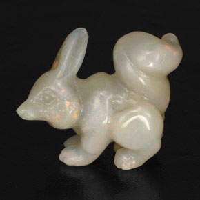 Opale multicolore naturelle forme fantaisie, 31,78 ct, opaque