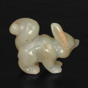Opale multicolore naturelle forme fantaisie, 31,78 ct, opaque