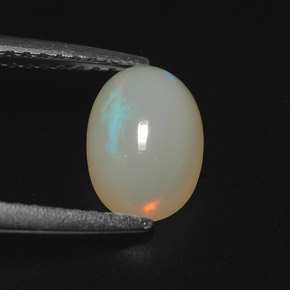 Opale multicolore naturelle transparent, 1,05 ct, transparent / translucide