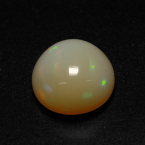 Opale multicolore naturelle coupe roude, 1,48 ct, translucide