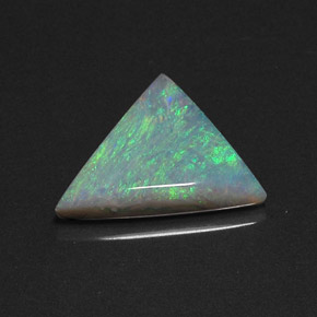Opale multicolore naturelle trillion, 3,97 ct, translucide