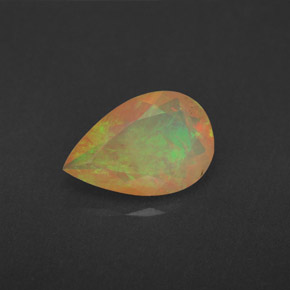 Opale multicolore naturelle transparent, 1,70 ct, transparent / translucide
