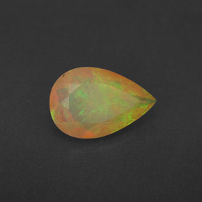 Opale multicolore naturelle transparent, 1,70 ct, transparent / translucide