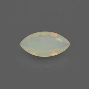 Opale multicolore naturelle marquise, 1,60 ct, translucide