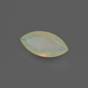 Opale multicolore naturelle marquise, 1,60 ct, translucide