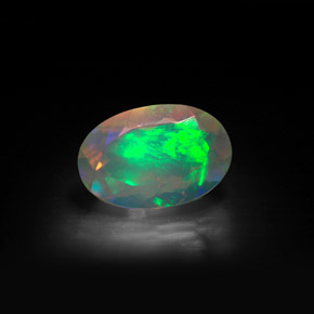 Opale Multicolore naturelle Transparent, 1.68 ct, Transparent / Translucide