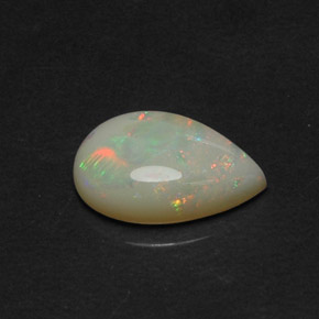Opale multicolore naturelle transparent, 4,17 ct, transparent / translucide