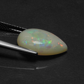 Opale multicolore naturelle transparent, 4,17 ct, transparent / translucide