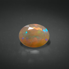Opale multicolore naturelle transparent, 1,06 ct, transparent / translucide