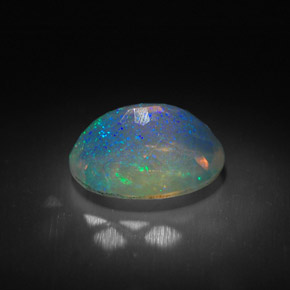 Opale multicolore naturelle transparent, 1,35 ct, transparent / translucide