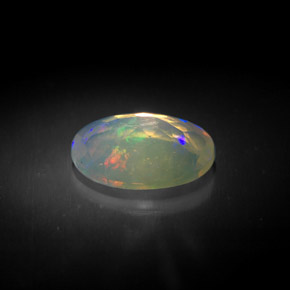 Opale multicolore naturelle transparent, 1,31 ct, transparent / translucide