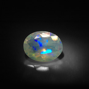 Opale multicolore naturelle transparent, 1,20 ct, transparent / translucide