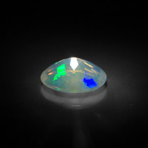 Opale multicolore naturelle transparent, 1,20 ct, transparent / translucide