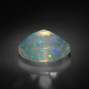 Opale multicolore naturelle transparent, 1,63 ct, transparent / translucide