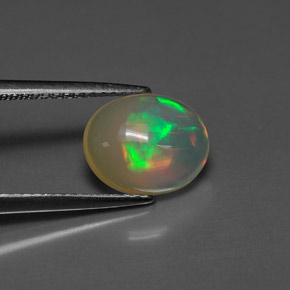 Opale multicolore naturelle transparent, 1,68 ct, transparent / translucide