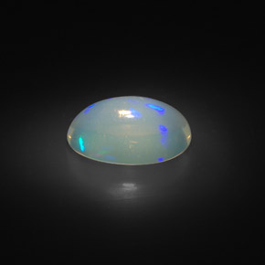 Opale multicolore naturelle coupe ovale, 2,00 ct, transparent