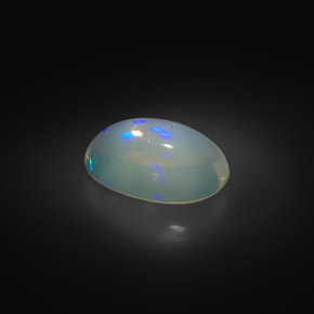 Opale multicolore naturelle coupe ovale, 2,00 ct, transparent
