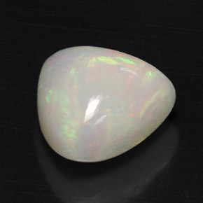 Opale multicolore naturelle trillion, 7,29 ct, opaque