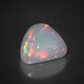 Opale multicolore naturelle trillion, 5,83 ct, opaque