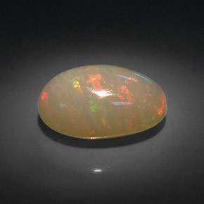 Opale multicolore naturelle transparent, 7,16 ct, transparent / translucide