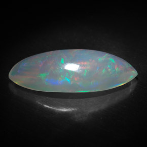 Opale multicolore naturelle transparent, 3,34 ct, transparent / translucide