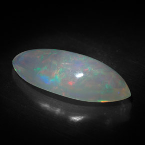 Opale multicolore naturelle transparent, 3,34 ct, transparent / translucide