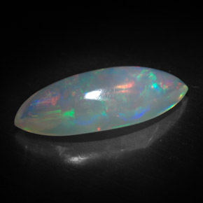 Opale multicolore naturelle transparent, 3,34 ct, transparent / translucide
