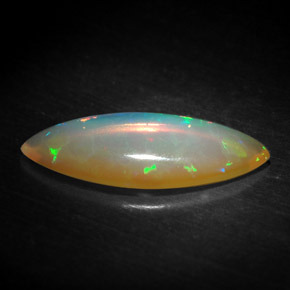 Opale multicolore naturelle transparent, 1,19 ct, transparent / translucide