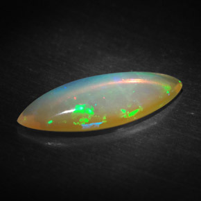 Opale multicolore naturelle transparent, 1,19 ct, transparent / translucide