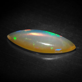 Opale multicolore naturelle transparent, 1,19 ct, transparent / translucide