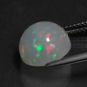 Opale multicolore naturelle transparent, 3,09 ct, transparent / translucide