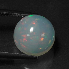 Opale multicolore naturelle transparent, 3,09 ct, transparent / translucide