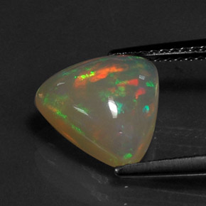 Opale multicolore naturelle transparent, 1,86 ct, transparent / translucide