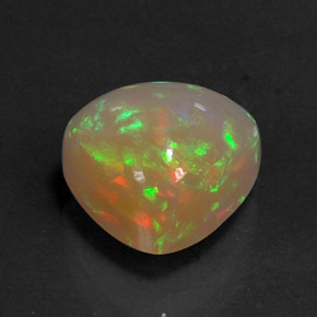 Opale multicolore naturelle transparent, 2,67 ct, transparent / translucide