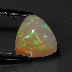 Opale multicolore naturelle transparent, 2,67 ct, transparent / translucide