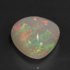 Opale multicolore naturelle transparent, 3,21 ct, transparent / translucide
