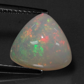 Opale multicolore naturelle transparent, 3,21 ct, transparent / translucide