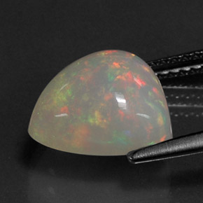 Opale multicolore naturelle transparent, 3,21 ct, transparent / translucide
