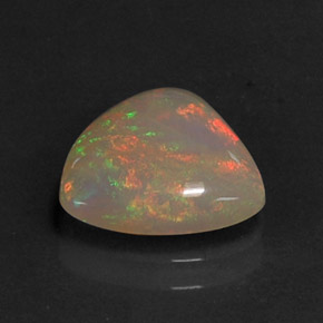 Opale multicolore naturelle transparent, 1,68 ct, transparent / translucide