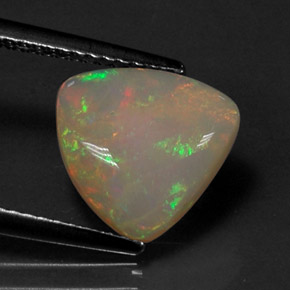 Opale multicolore naturelle transparent, 1,68 ct, transparent / translucide