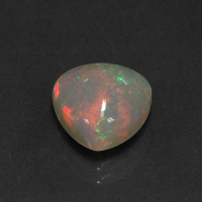 Opale multicolore naturelle transparent, 2,84 ct, transparent / translucide
