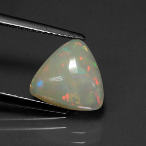 Opale multicolore naturelle transparent, 2,02 ct, transparent / translucide