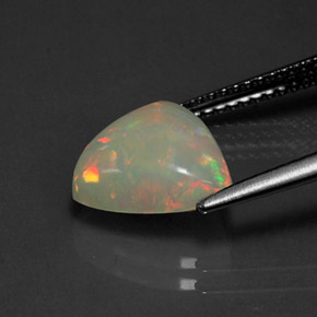 Opale multicolore naturelle transparent, 2,02 ct, transparent / translucide