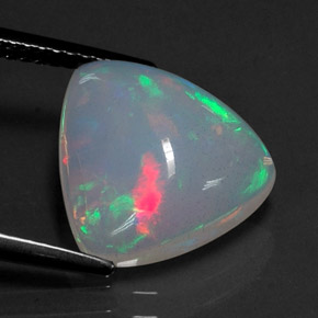 Opale multicolore naturelle transparent, 3,40 ct, transparent / translucide