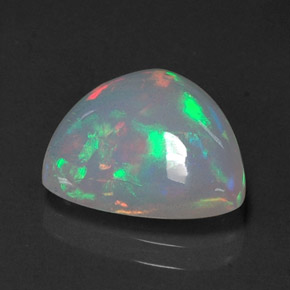 Opale multicolore naturelle transparent, 3,40 ct, transparent / translucide