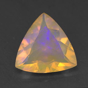 Opale multicolore naturelle transparent, 1,86 ct, transparent / translucide