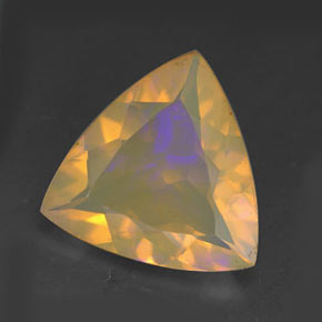Opale multicolore naturelle transparent, 1,86 ct, transparent / translucide