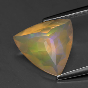 Opale multicolore naturelle transparent, 1,86 ct, transparent / translucide